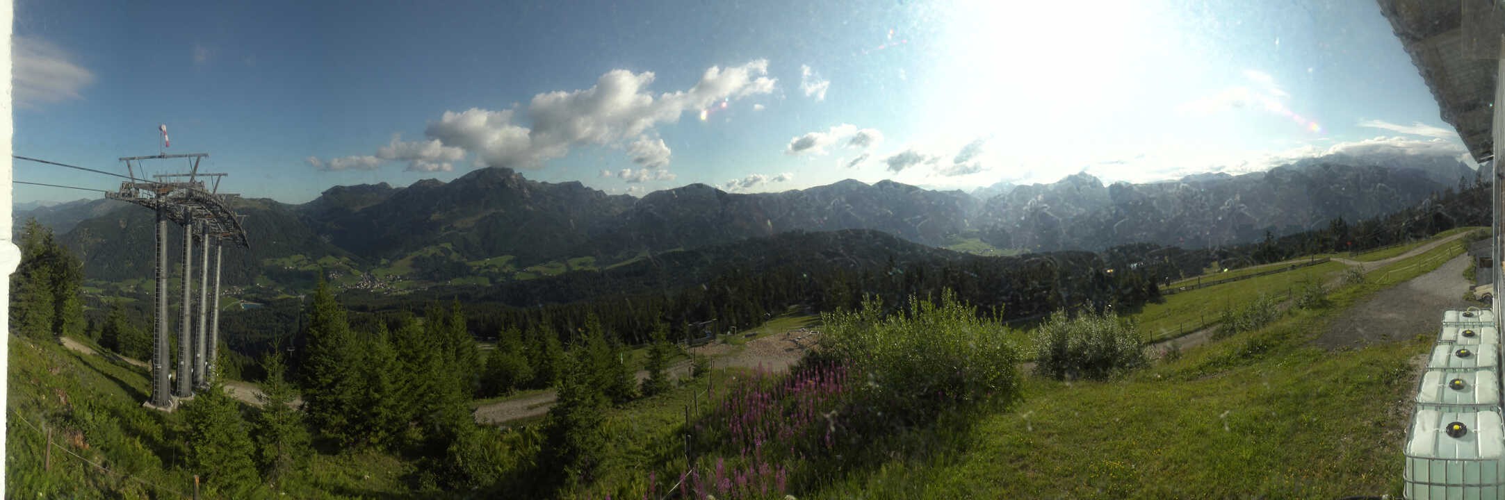 Archived image Webcam The top station Hornbahn