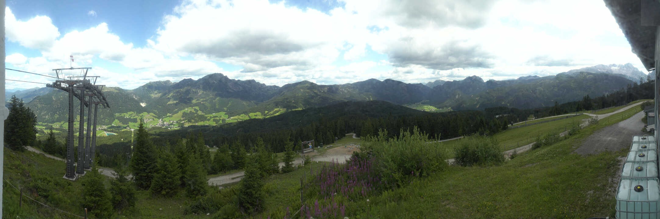 Archived image Webcam The top station Hornbahn