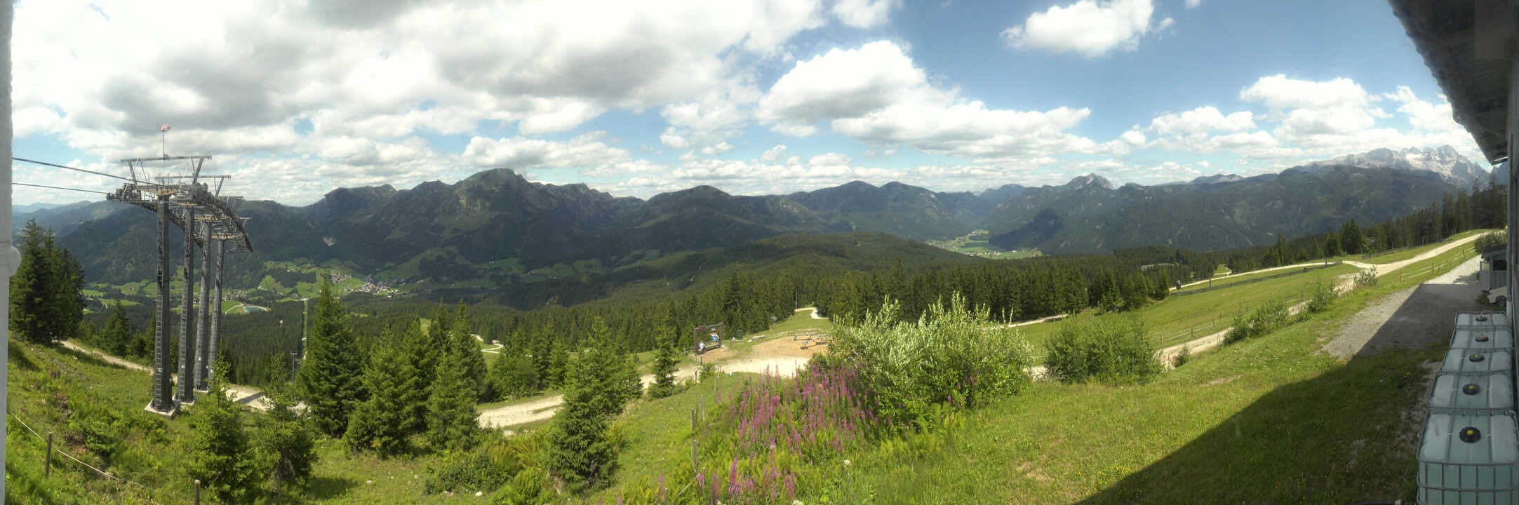 Archived image Webcam The top station Hornbahn