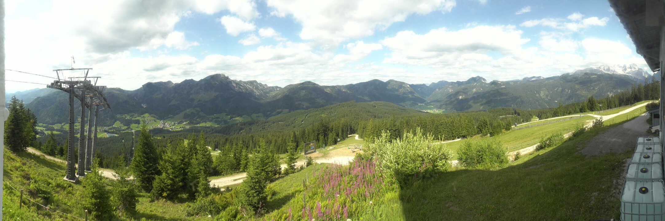 Archived image Webcam The top station Hornbahn