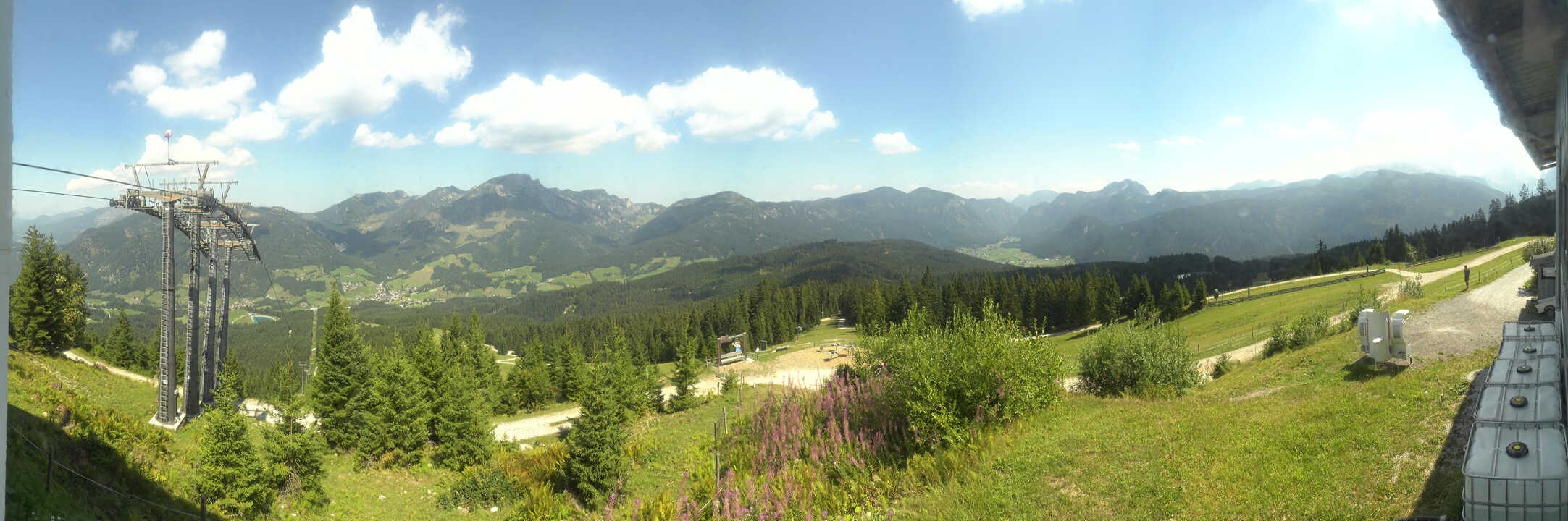 Archived image Webcam The top station Hornbahn