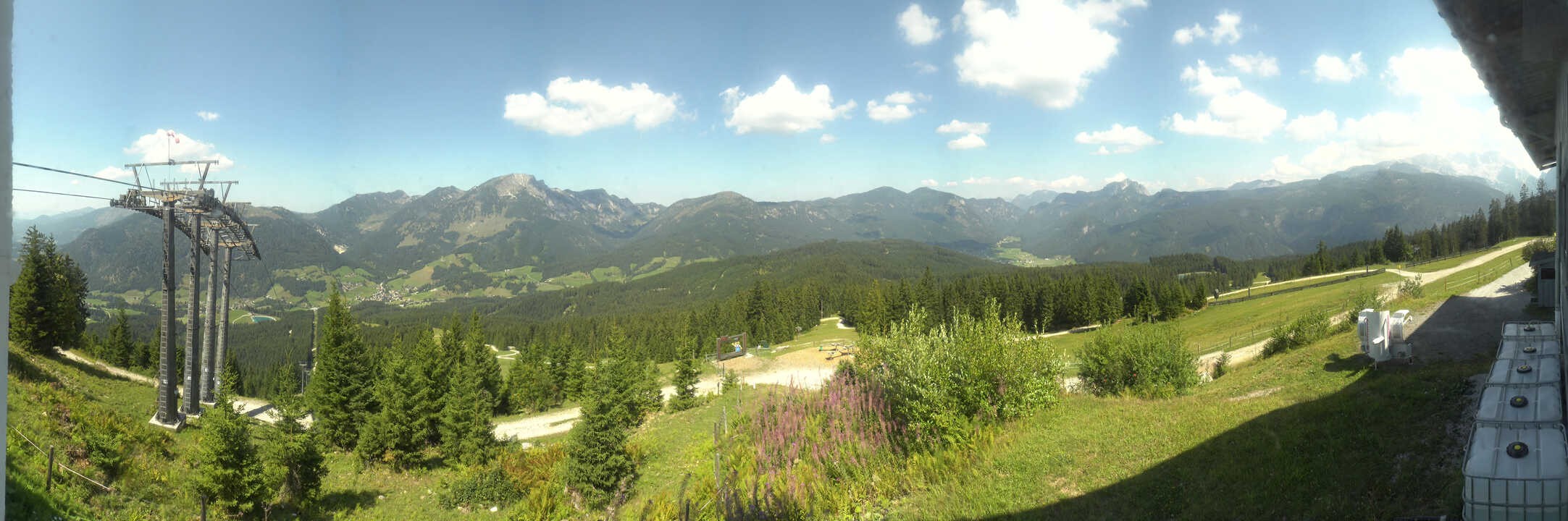 Archived image Webcam The top station Hornbahn
