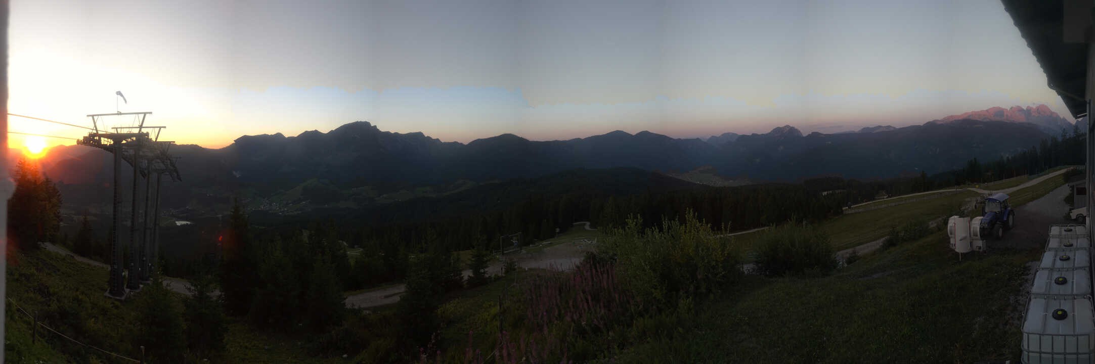 Archived image Webcam The top station Hornbahn