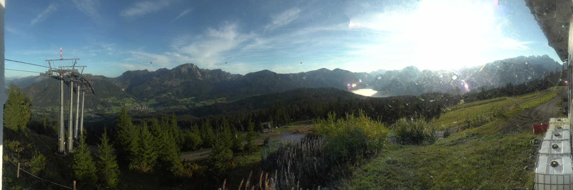 Archived image Webcam The top station Hornbahn
