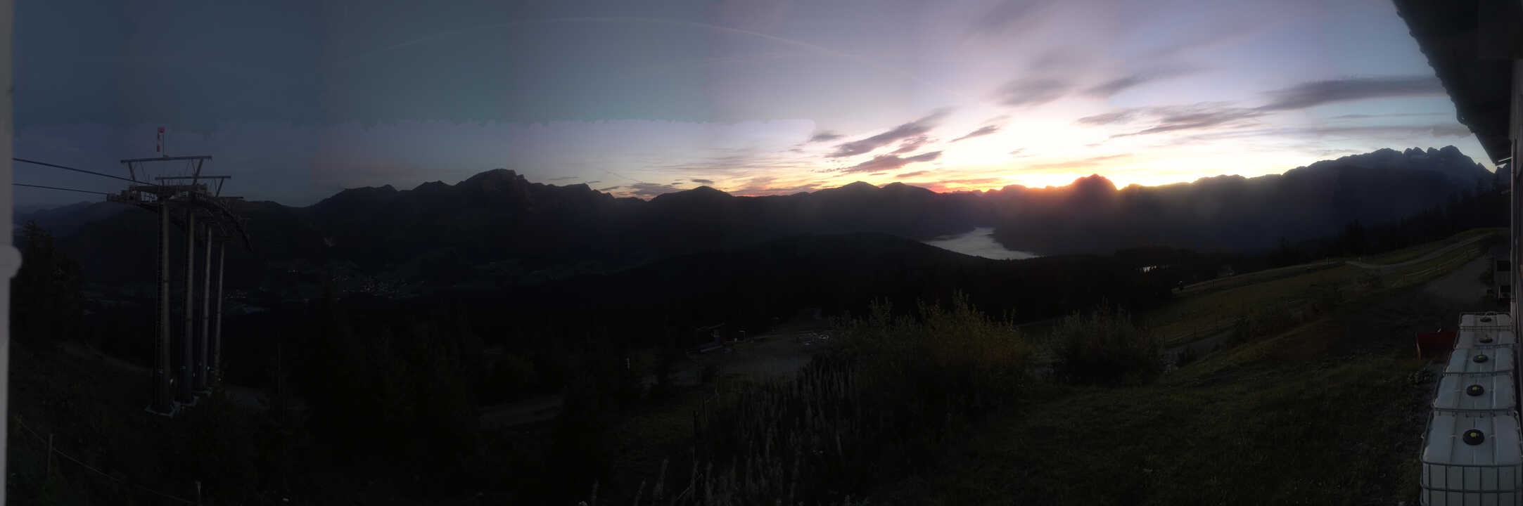Archived image Webcam The top station Hornbahn