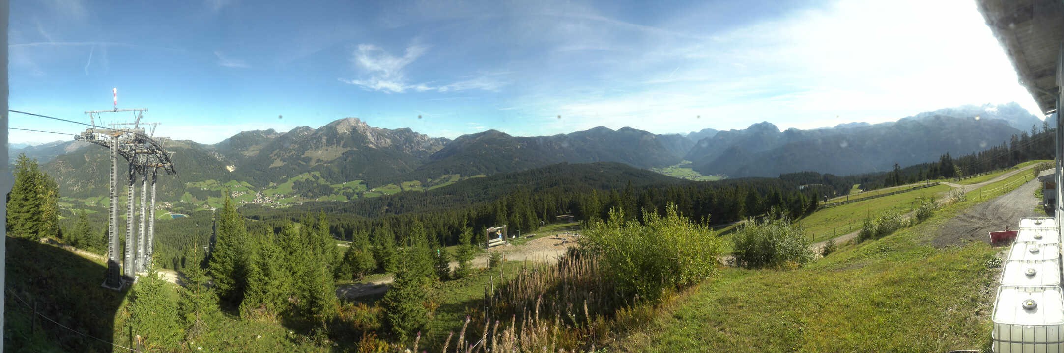 Archived image Webcam The top station Hornbahn