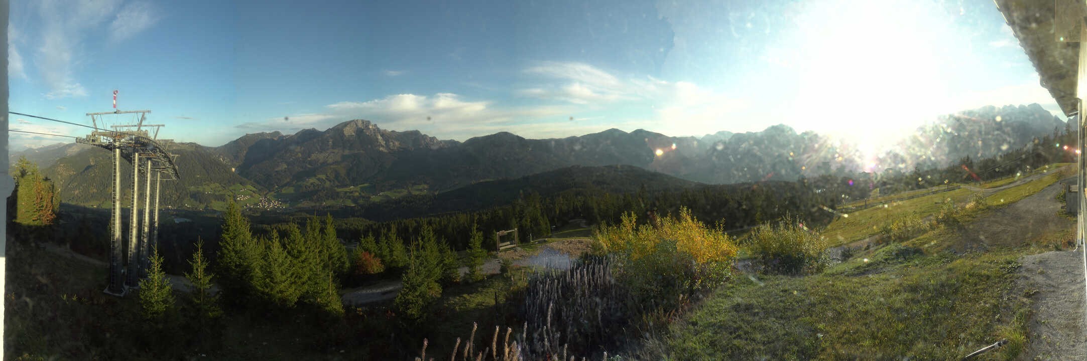Archived image Webcam The top station Hornbahn