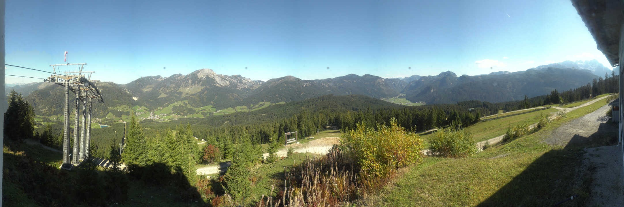 Archived image Webcam The top station Hornbahn