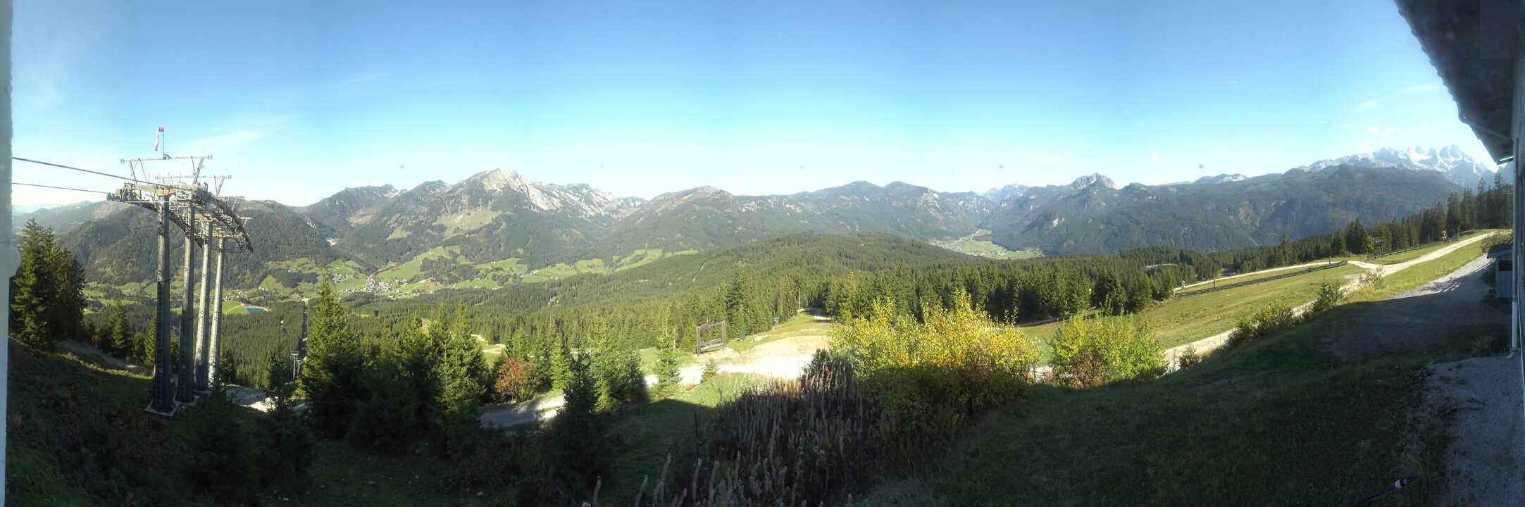 Archived image Webcam The top station Hornbahn