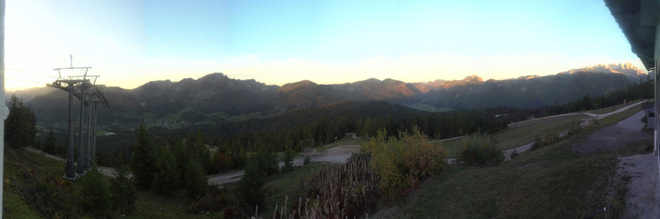 Archived image Webcam The top station Hornbahn