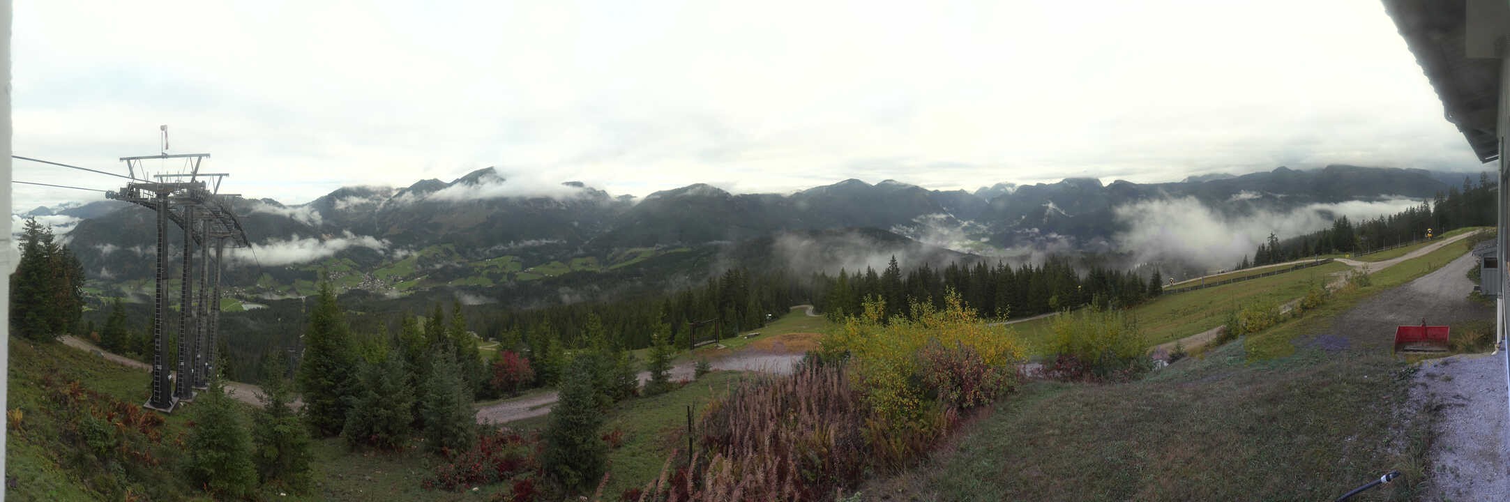 Archived image Webcam The top station Hornbahn
