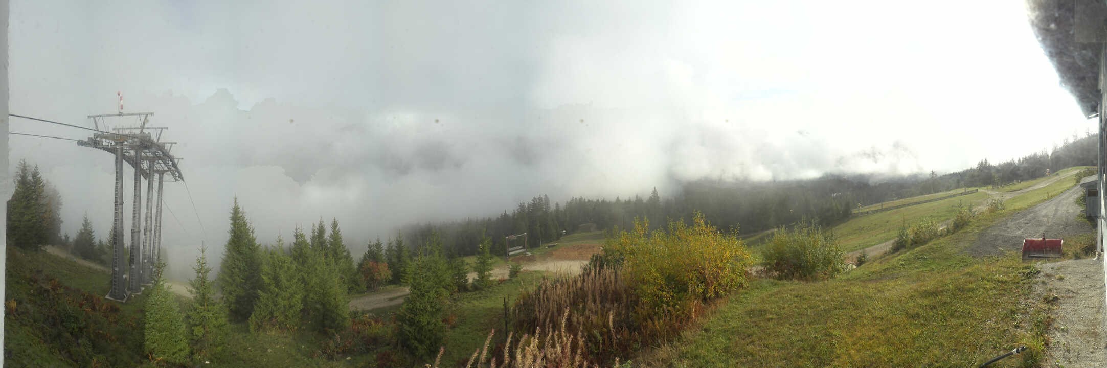 Archived image Webcam The top station Hornbahn