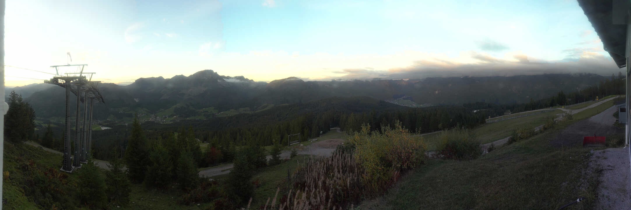 Archived image Webcam The top station Hornbahn