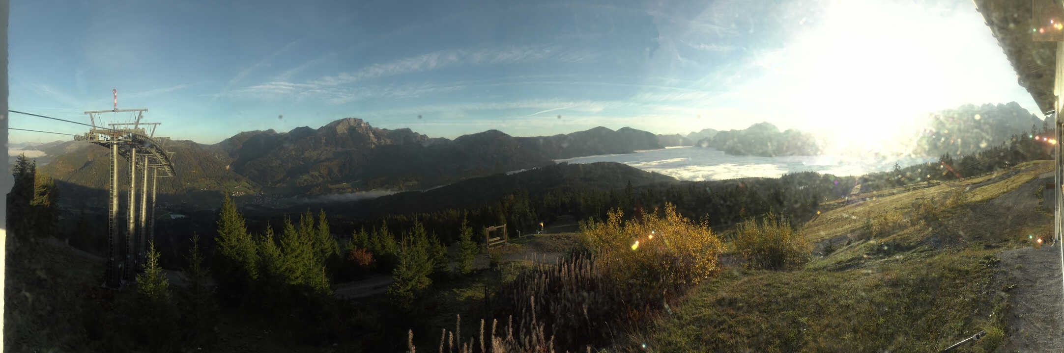 Archived image Webcam The top station Hornbahn