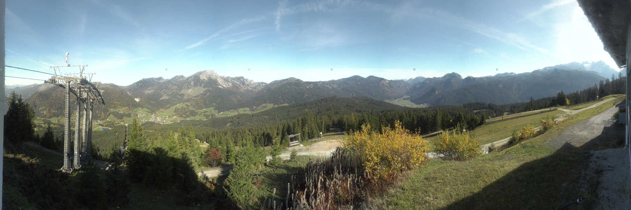 Archived image Webcam The top station Hornbahn