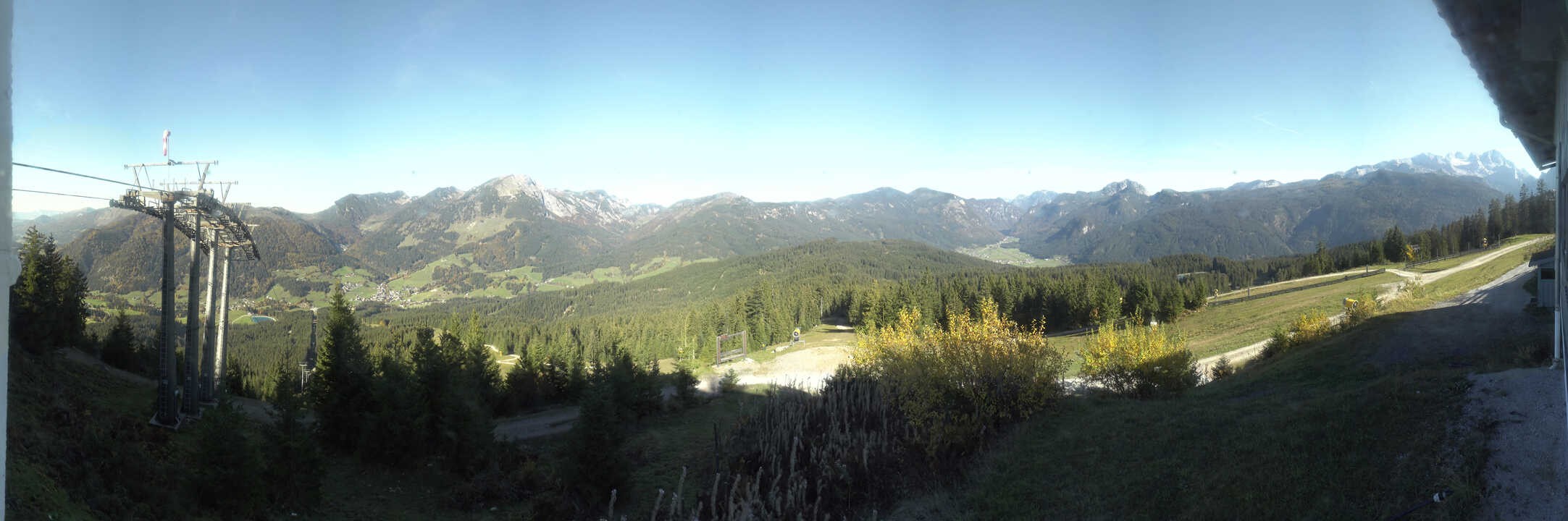 Archived image Webcam The top station Hornbahn