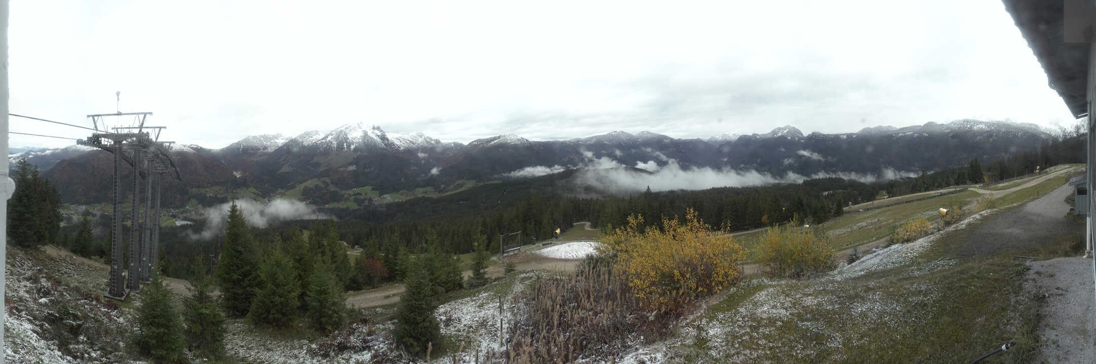 Archived image Webcam The top station Hornbahn