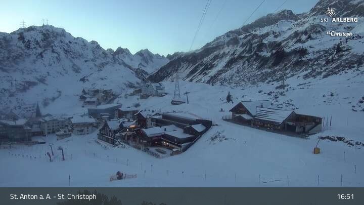 Archiv Foto Webcam St. Christoph am Arlberg
