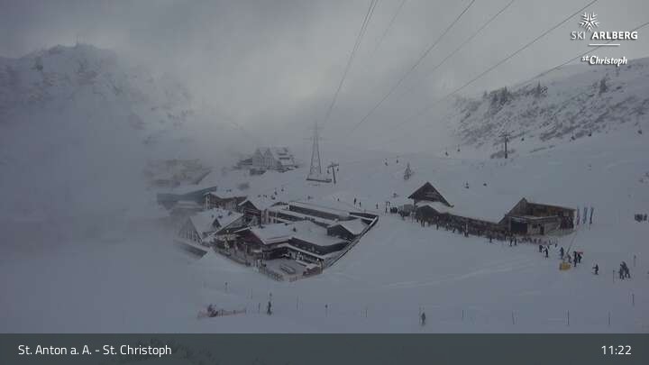 Archiv Foto Webcam St. Christoph am Arlberg