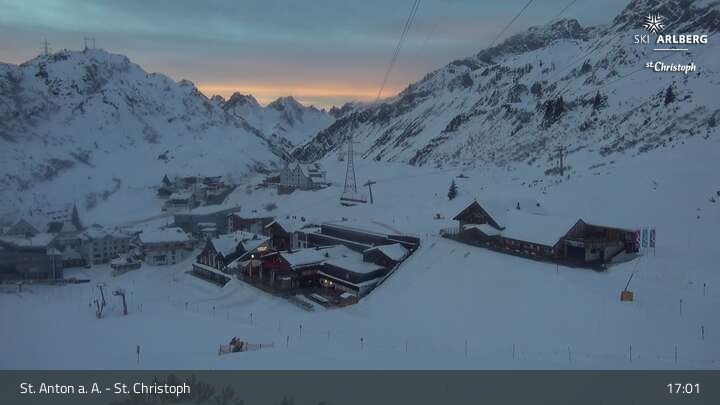 Archived image Webcam St. Christoph (Arlberg mountain)