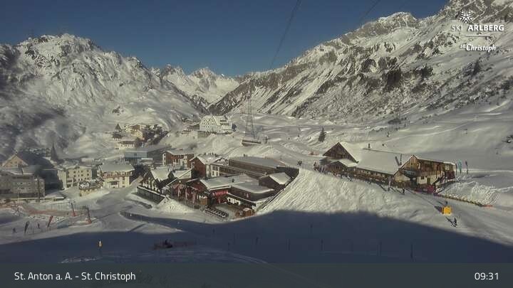 Archiv Foto Webcam St. Christoph am Arlberg