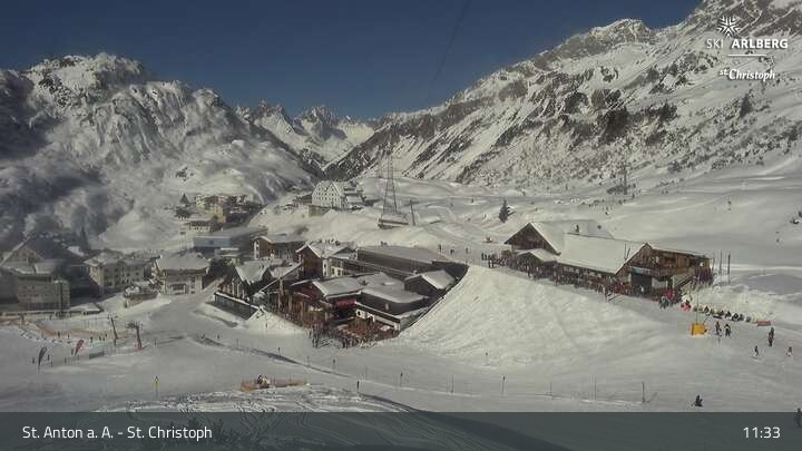 Archiv Foto Webcam St. Christoph am Arlberg