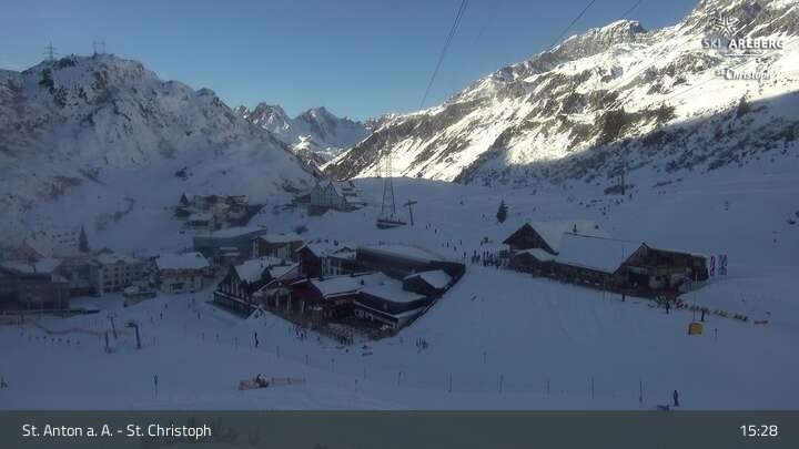 Archiv Foto Webcam St. Christoph am Arlberg