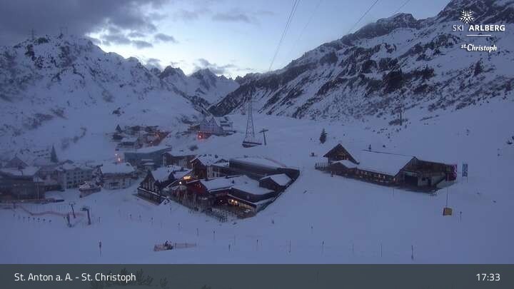 Archiv Foto Webcam St. Christoph am Arlberg