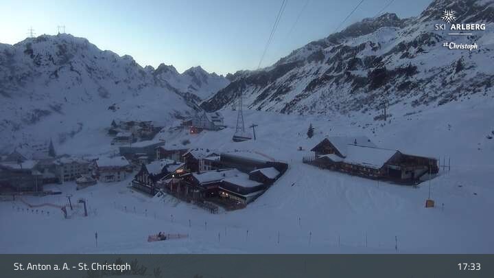 Archiv Foto Webcam St. Christoph am Arlberg