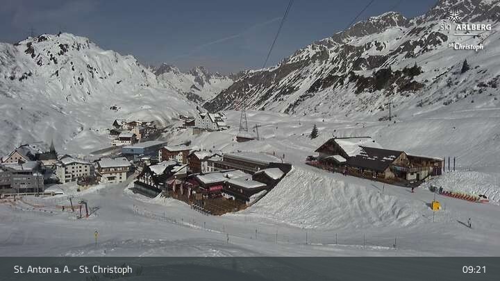 Archiv Foto Webcam St. Christoph am Arlberg