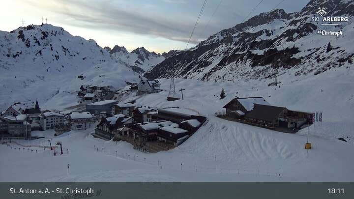 Archiv Foto Webcam St. Christoph am Arlberg