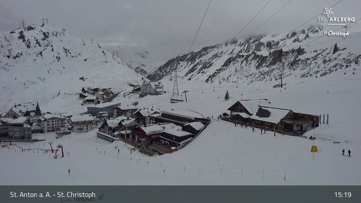 Archiv Foto Webcam St. Christoph am Arlberg