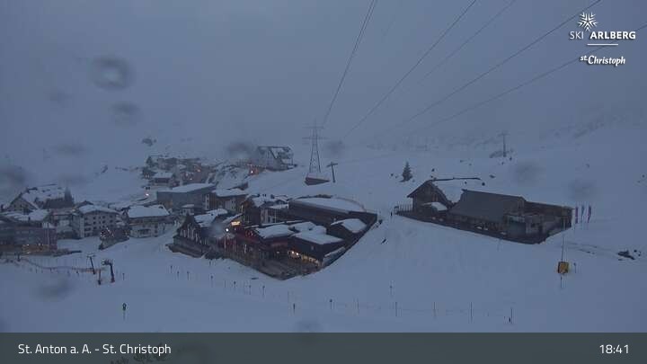 Archived image Webcam St. Christoph (Arlberg mountain)