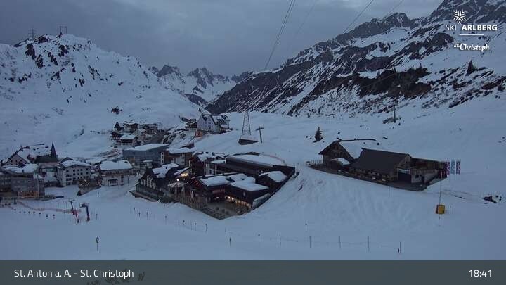 Archived image Webcam St. Christoph (Arlberg mountain)