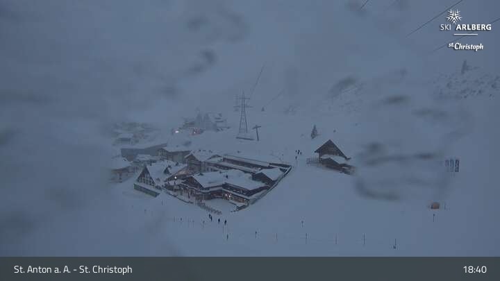 Archiv Foto Webcam St. Christoph am Arlberg