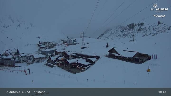 Archived image Webcam St. Christoph (Arlberg mountain)