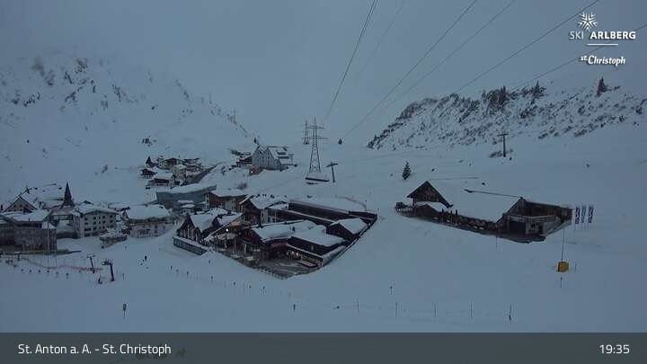 Archived image Webcam St. Christoph (Arlberg mountain)