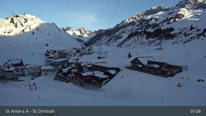 Archiv Foto Webcam St. Christoph am Arlberg