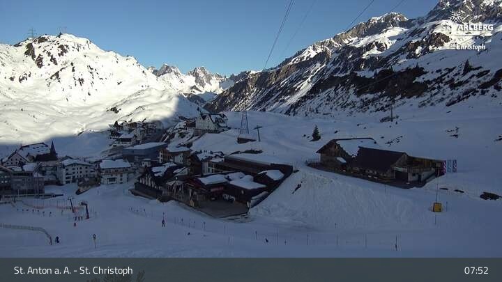 Archived image Webcam St. Christoph (Arlberg mountain)