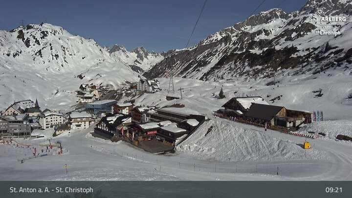 Archiv Foto Webcam St. Christoph am Arlberg