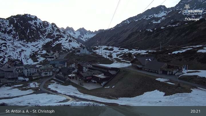 Archiv Foto Webcam St. Christoph am Arlberg