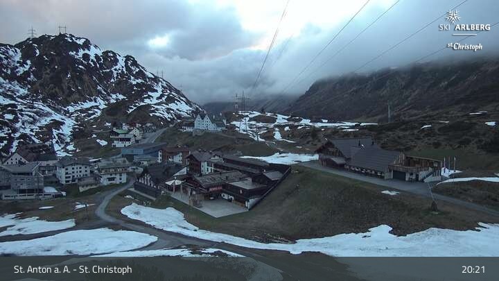 Archiv Foto Webcam St. Christoph am Arlberg
