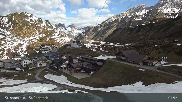 Archiv Foto Webcam St. Christoph am Arlberg