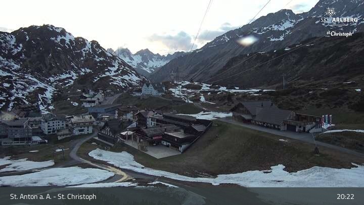 Archiv Foto Webcam St. Christoph am Arlberg