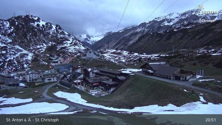 Archiv Foto Webcam St. Christoph am Arlberg