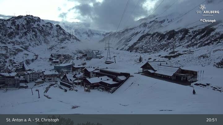 Archiv Foto Webcam St. Christoph am Arlberg