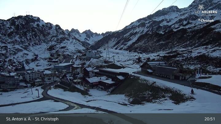 Archiv Foto Webcam St. Christoph am Arlberg