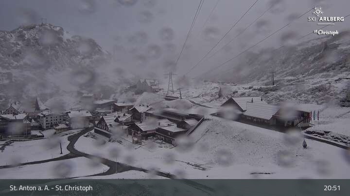 Archiv Foto Webcam St. Christoph am Arlberg