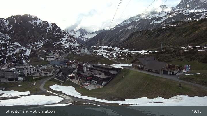 Archiv Foto Webcam St. Christoph am Arlberg