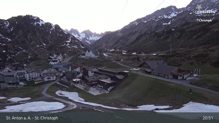 Archiv Foto Webcam St. Christoph am Arlberg